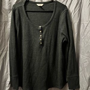 Terra & Sky Textured Black Top